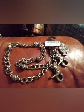 Vintage Harley-Davidson 2008 Men's Willie G 24" Wallet Chain NWT